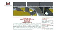Desktop Screenshot of alfa-maschinen.de